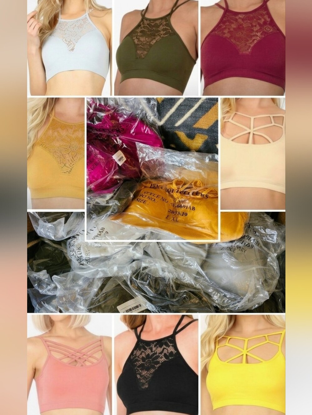 🥰Mystery NWT Zenana Mystery Bralette L/XL Very Stretchy